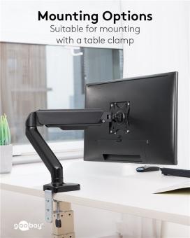 Goobay Single-Monitorhalterung Basic 