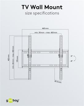 Goobay TV-Wandhalter Basic TILT M 