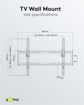Goobay TV-Wandhalter Basic TILT L 