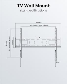 Goobay TV-Wandhalter Pro FIX L 