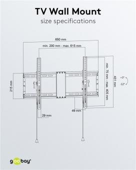 Goobay TV-Wandhalter Pro TILT L 