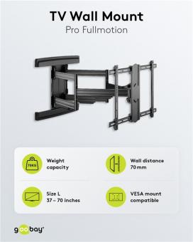 Goobay TV-Wandhalter Pro FULLMOTION L 