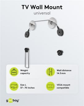 Goobay TV-Wandhalter EasyMount universal 