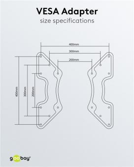 Goobay VESA-Adapter für TV-Wandhalterung 