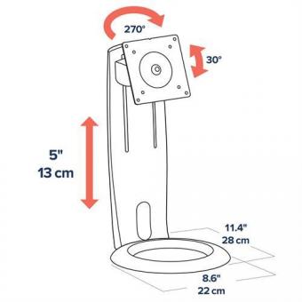 Ergotron Neo-Flex Monitor-Standfuß 