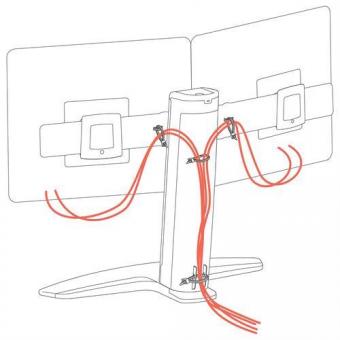Ergotron Neo-Flex Dual Monitor-Standfuß 