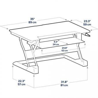 Ergotron WorkFit-T Steh-Sitz Arbeits- 