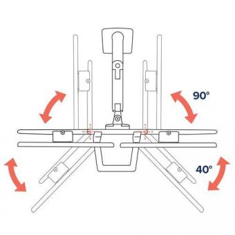 Ergotron HX Dual Monitor-Tischhalter ws 