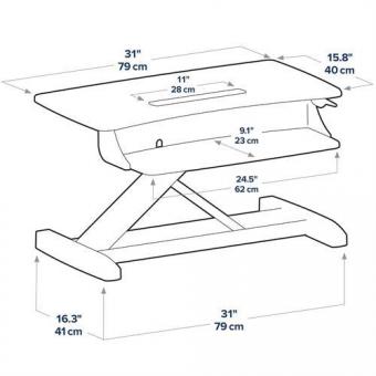 Ergotron WorkFit-Z-Mini Steh-Sitz 