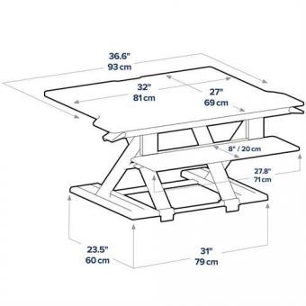 Ergotron WorkFit-TX Steh-Sitz Arbeits- 