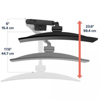 Ergotron HX HD Monitor-Tischhalter sw 