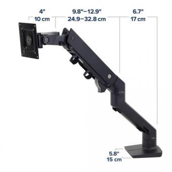 Ergotron HX HD Monitor-Tischhalter sw 