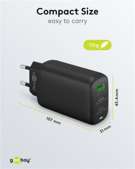Goobay Multiport-Schnellladegerät sw 