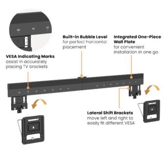 Goobay TV-Wandhalter Basic FIX XL 