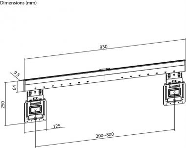 Goobay TV-Wandhalter Basic FIX XL 