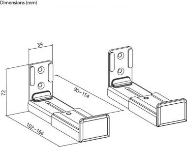 Goobay Soundbar-Wandhalter Universal 