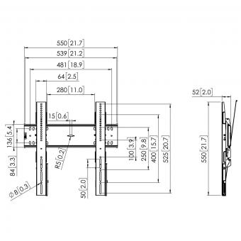 Vogels PFW6410 sw Display Wandhalter 