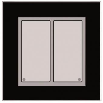 ISSE Glas-Tastenfeld schwarz  LCN - GT2B 