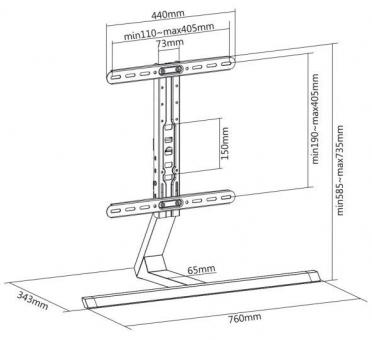 My Wall TV-Standfuß HP 37 L   6314004040 