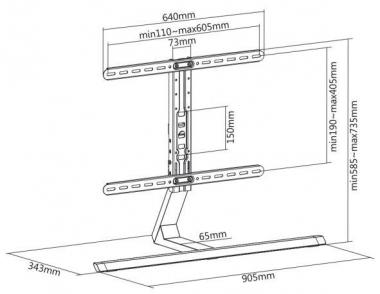 My Wall TV-Standfuß HP 38 L   6314006040 