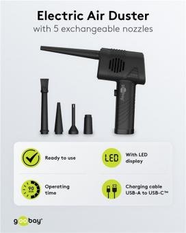 Goobay elektrisches Staubgebläse 