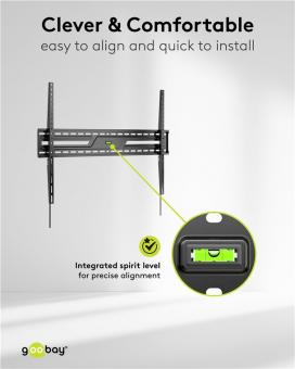 Goobay TV-Wandhalter Essential FIX XL 
