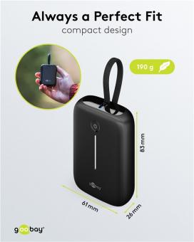 Goobay Powerbank 10000mAh m.integriertem 