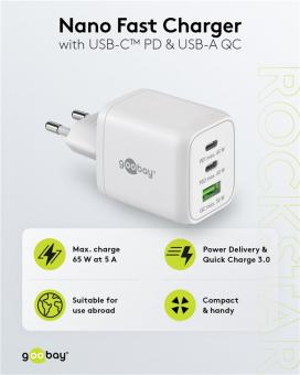 Goobay Multiport-Schnellladegerät Nano 