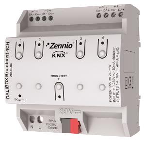 Zennio ZDIDLB4 DALIBOX BROADCAST 4CH 