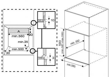 Beko BBIS 17300 BCS sw/glas EB Backofen 