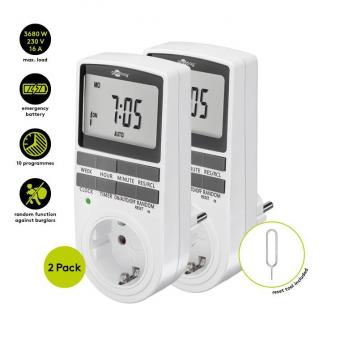Goobay Digitale Zeitschaltuhr 2er Pack 