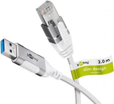 Goobay Ethernet-Kabel 2m weiß 