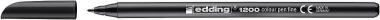 Edding e-1200 Fasermaler fein schwarz 