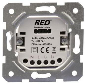 RED Thermostat Einsatz und Abdeckung 