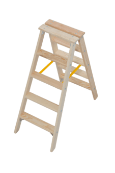 Krause Holz-Stufen-Doppelleiter 2x5 