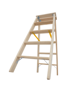 Krause Holz-Stufen-Doppelleiter 2x5 