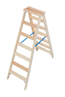 Krause Holz-Stufen-Doppelleiter 2x7 