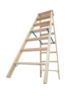 Krause Holz-Stufen-Doppelleiter 2x7 