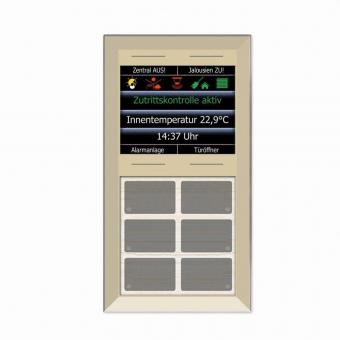 Glas-Tastenfeld champagner  LCN - GT10DC 