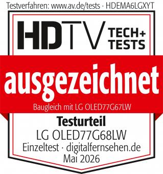 LG OLED77G68LW sw OLED-TV m.Wandhalter 