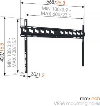 Vogels MA4000 sw TV-Wandhalter 
