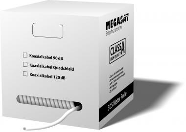 Megasat Quad-Shield 120 Koaxkabel 305m 