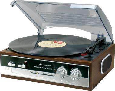 Soundmaster PL186H Retro-Plattenspieler 