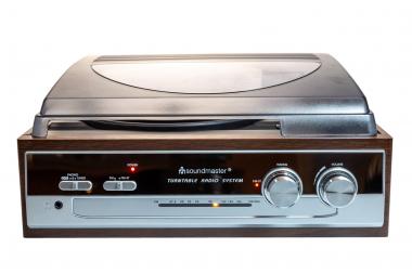 Soundmaster PL186H Retro-Plattenspieler 