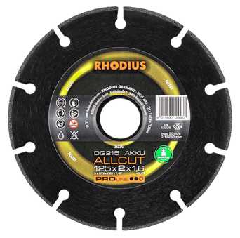 Rhodius Diamantscheibe DG215 Accu Allcut 