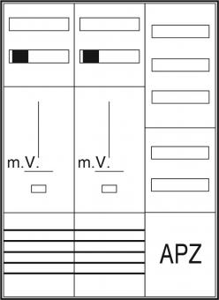 ABN Zählerschrank 3Pkt 2Z 1V    S37ZA120 