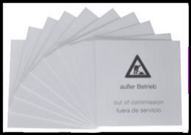 SETE Außer Betriebsschilder 10er B10362H 