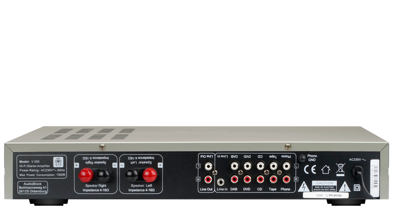 Block V-250 saphirschwarz Vollverstärker 