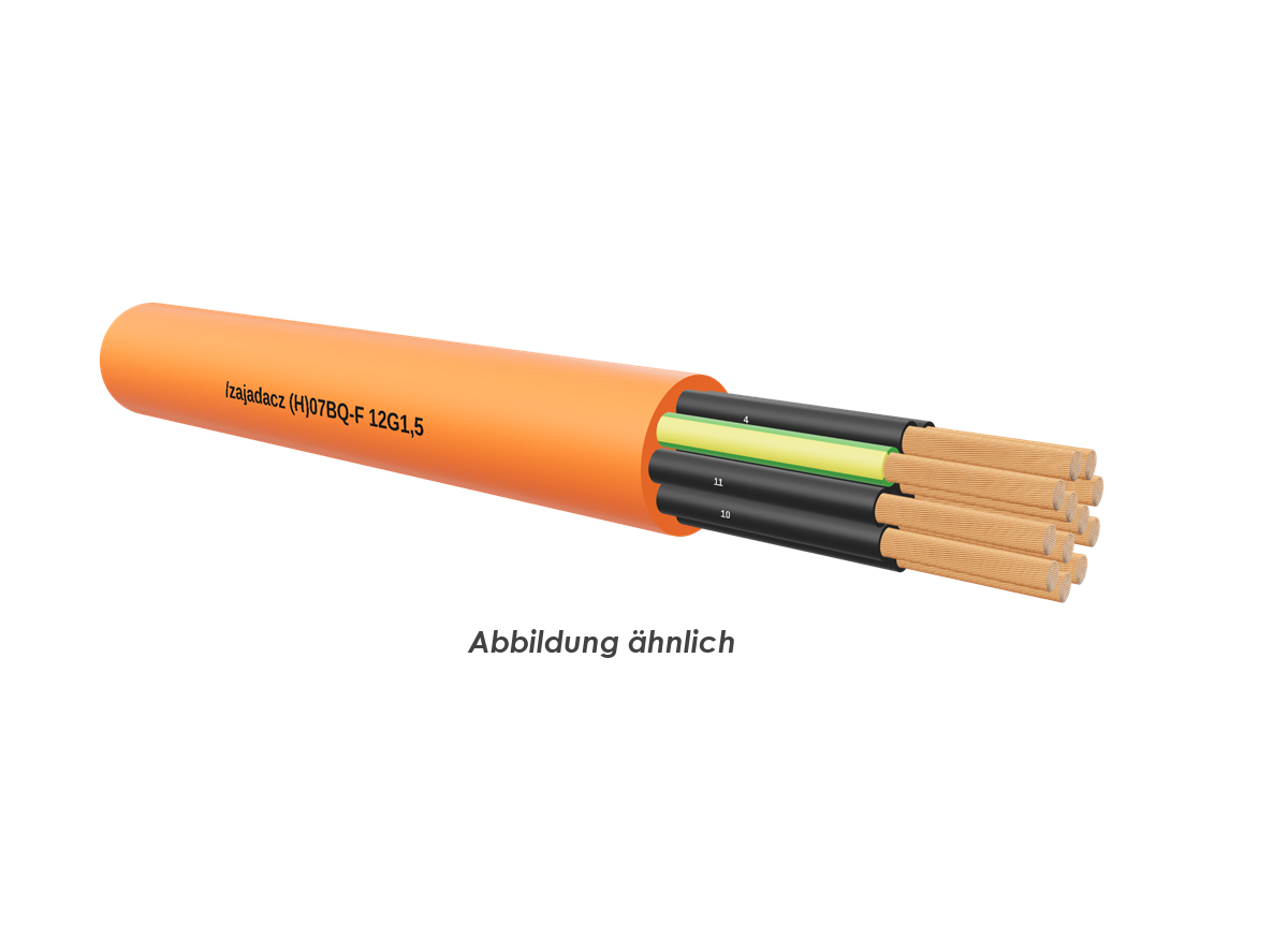 (H)07BQ-F 12G1,5 orange     Trommel 500m 