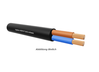 H03VV-F 2x0,5 schwarz Eca      Ring 100m 